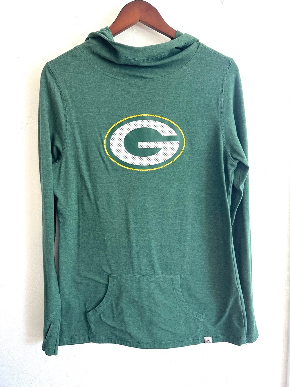 Majestic Green Bay Packers Pullover Hoodie, Women’s Large